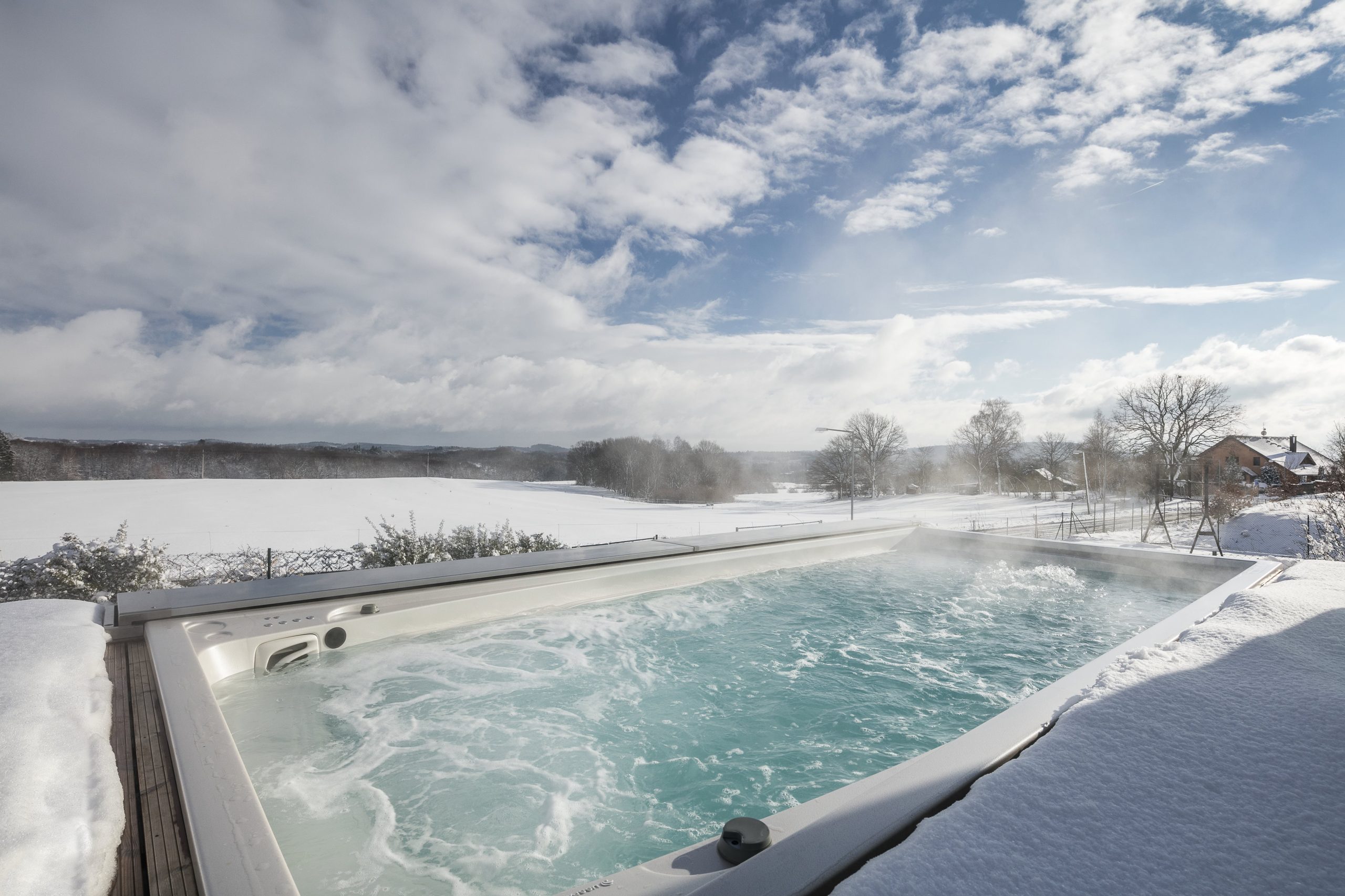 Swimspa vintermiljö från Spa o Bad Gävle